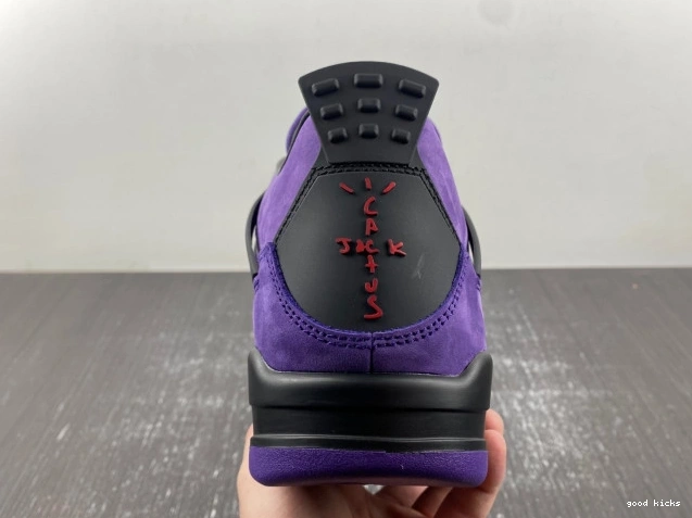 Cheap Suede Jordan Travis Air x Purple Scott 4 0714
